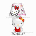 Cute Gift Rechargeable Hello Kitty Design Kids Table Lamp With 2 USB Port